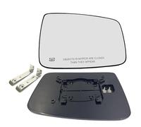 Ram Passenger Right Side Wing Mirror Glass Replacement, Heated Convex Mirror Glass Compatible with 2009-2018 Dodge Ram 1500 2500 Right Power Heated 68050298AA, 68079362AA