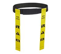 Ram Rugby Small Tag Belt Set (Waist 22” to 37”) - Durable Tag Rugby Belts - Includes 10 Adjustable Belts with 20 Tear-Away Tags - Ideal for Schools, Clubs & PE Sessions - YELLOW