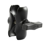 RAM Short Double Socket Arm for 1.5" Balls; RAM-201U-B