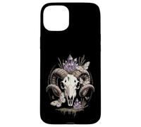 Ram Skull Witchy Goth Wicca Crystal Moth & Goblincore Case for iPhone 15 Plus