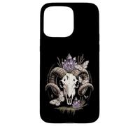 Ram Skull Witchy Goth Wicca Crystal Moth & Goblincore Case for iPhone 15 Pro Max