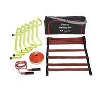 RAM Sports - Top coordination training set for indoor and outdoor training, 6 x hurdles, 5 m training ladder, 20 x cones and skipping rope