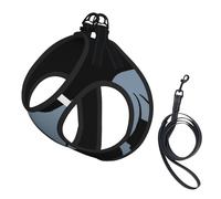 Ram Zodiac Sign Print Adjustable Harness Leash Set For Cats And Dogs, Soft Breathable Kitten Puppy Mesh Vest With Reflective Design, Escape-Proof Lead For Small Pets Walking Training