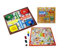 Rama Parchis 4 Y Oca Wood Board With Accessories Board Game 40.5x40.5x1.2 Cm