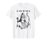 Rama, Ram, Diwali Shree Ram Hindu Temple Jai Shree Ram Hindi T-Shirt