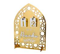 Ramadan Advent Calendar, Islamic Acrylic Countdown Decorations DIY 30 Days Eid Decor for Al-Fitr Home Family Gathering Party