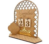 Ramadan Advent Calendar Wooden Countdown Calendars Decorations for Home, 30 Days Til Eid, Ramadan Gift for Kids, Ramadan and Eid Decor