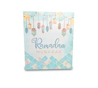 Ramadan Advent Milk Chocolate Calendar - 30 Day Countdown to Eid - Lanterns Design (Blue Lanterns)