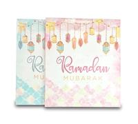 Ramadan Advent Milk Chocolate Calendar - 30 Day Countdown to Eid - Lanterns Design (Pink & Blue Multipack)