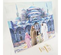 Ramadan Colourful Countdown to Eid Calendar - Halal Milk Chocolate Squares x 30