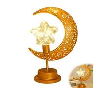Ramadan Decorations for Home,Crescent Moon and Star Lamp for Eid Mubarak Decor,Ramadan Lights for Party Home Table Decor, Ramadan Gifts for Friends Family