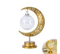 Ramadan Decorations for Home,Crescent Moon and Star Lamp for Eid Mubarak Decor,Ramadan Lights for Party Home Table Decor, Ramadan Gifts for Friends Family