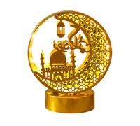 Ramadan Decorations Moon Lamp Night Light, 3D Moon Star Shape LED Ramadan Lights EID Living Mub Office for Home Bedroom Room