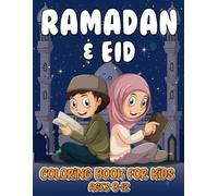 Ramadan & Eid Coloring Book For Kids Ages 8-12: Cute Islamic Themed Pictures For Little Muslims | Perfect Ramadan Gifts for Kids