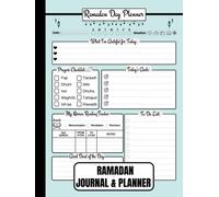 Ramadan Journal & Planner: A 30-Day Journal of Prayers, Reflections, Fasting, Gratitude, Kindness, Quran Reading, Meal Planning, Today's Goals & More to Make Ramadan Preparation Easier