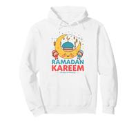 Ramadan Kareem Kids Cute Crescent Moon Muslim Children Pullover Hoodie