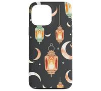 Ramadan Lantern Crescent Moon Islamic Night Sky Illustration Case for iPhone 13 Pro Max