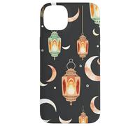 Ramadan Lantern Crescent Moon Islamic Night Sky Illustration Case for iPhone 14 Plus