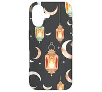 Ramadan Lantern Crescent Moon Islamic Night Sky Illustration Case for iPhone 17