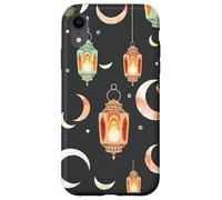 Ramadan Lantern Crescent Moon Islamic Night Sky Illustration Case for iPhone XR