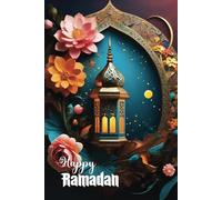 Ramadan Mubarak Hand Notebook (Ruled)-610: 6"x9"-120 pages | Islamic Notebook, Great for use as a writing notes, memos, reminders, Refections, Thoughts, Du'as etc.