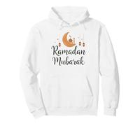 Ramadan Mubarak Happy Fasting Crescent Moon Islamic Muslim Pullover Hoodie