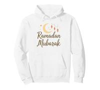 Ramadan Mubarak Happy Fasting Crescent Moon Islamic Muslim Pullover Hoodie