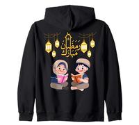Ramadan Mubarak, Muslim Kids, Quran Reading, Art Graphic Zip Hoodie