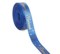 Ramadan Mubarak Ribbon Satin 10 Yards Satin Eid Gift Wrapping Ribbon Ramadan Kareem Personalised DIY Ribbons for Eid Islamic Muslim Party Supplies