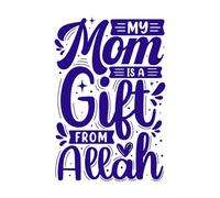 Ramadan Recharge Your iman Muslim Religion holy Month Typography Vinyl Art Sticker 36x53.6cm Wall beautification DarkBlue