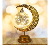 Ramadan sk Lamps, Nit Lit Hollow Moon Eid Mubarak corative LED Lit, Battery Powered Lamp Xmas Home Romantic Be Lamp Nitstand Lit