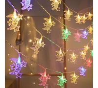 Ramadan String Lights Decorations 9.82 Feet, 20 LED Battery Operated Eid LED Moon and Star Light, Ramadan Mubarak Lantern for Home, Mantle, Window, Tree, Bedroom, Classroom Decor