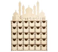 Ramadan Wooden Countdown Calendar 30 Day Empty Boxes Ramadan Countdown Wood Calendar Kids DIY Eid Advent Box