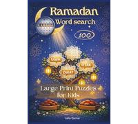 Ramadan Word Search: 100 Large Print Puzzles Islamic Word Games with Solutions for Kids, Teens, and Adults