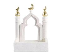 Ramadans Eid Home Decorations Gold and White Mosque Tower Islamics Eid Mubaraks Decors Storage Box Ornament Home Decors Ramadans Decorations