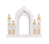 Ramadans Eid Home Decorations Gold and White Mosque Tower Islamics Eid Mubaraks Decors Storage Box Ornament Home Decors Ramadans Decorations