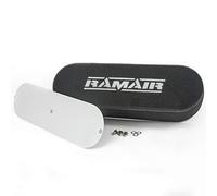 RAMAIR Twin Carb Bolt On Air Filters Blank Baseplate 80mm Internal Height Foam