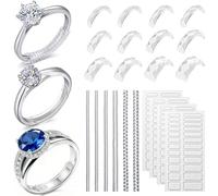 Ramalto 114 Pcs Ring Sizers for Loose Rings, Invisible Ring Size Adjusters with Inserts, Spirals & Sizing Strips, Reduce Size by 0.5-1, Fits Bands 1-8mm, Unisex Tighteners to Stop Spinning