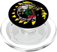 RAMAPOUGH LENAPE NATION FLAG | NATIVE AMERICAN | HEADDRESS | PopSockets PopGrip for MagSafe