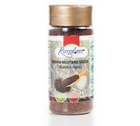 Ramaroma Brown Mustard Seed Whole - Gourmet Indian Spice - Hot & Spicy Flavor - Ideal Seasoning for sauces/dips/Spice Blends - Easy to Store - 4 oz (113g). Medium Dual Sifter Bottle