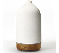 Ramba Essential Oil Aromatherapy Air Cool Mist Ceramic Aroma Diffuser Wood Grain Base Auto Shut-Off Ultrasonic Aromatherapy Humidifier 4 Lights Timer Auto Shut Off Settings for Home Offices