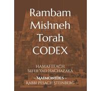 Rambam Mishneh Torah CODEX: Hamafteach - Sefer Yad haHazaka