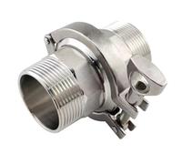 RAMBEX 1/2" To 2" Tri Clamp Cover External Thread Ferrule Adapter Stainless Steel SS304 With Silicone Gasket Pipe Fitting, 1pcs(DN20 (clamp50.5))