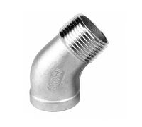 RAMBEX 1/4" 3/8" 1/2" 3/4" 1" 1-1/4" 1-1/2" 2" Female To Male 45 Degree Elbow Connector Coupler 304 Stainless Pipe Fitting, 1PCS(1")