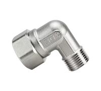 RAMBEX 304 Stainless Steel 90° Elbow Connector, 3/4" To 1/2" Female To Male Threaded Reducer Union Elbow, Straight Joint Connector, 1pcs(3/4" to 1/2")