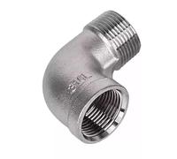 RAMBEX 90 Degree Elbow, 1/4" 3/8" 1/2" 3/4" 1" 1-1/4" 1-1/2" 2" Male To Female Threaded 316L Stainless Steel Connector Pipe Fitting, 1PCS(1-1/2")