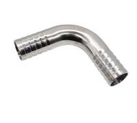 RAMBEX Fit Tube I.D 12.7/16/19/22/25/32/38/45/51/57/63/76/89mm Hose Barbed 304 Stainless Steel Sanitary 90 Degree Elbow Pipe Fitting, 1PCS(51mm)
