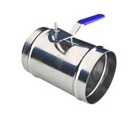 RAMBEX Galvanization Manual Air Valve, 80mm -200mm Manual Circular Regulating Valve, Galvanized Switch Air Duct Air Volume Regulating Valve, 1PCS(80mm)