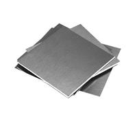 RAMBEX Stainless Steel Square Sheet Plate, 100x100mm 200x200mm Thickness 0.5/0.8/1/2/3mm Flat Brushed Metal Polished Plate (Size : 2x100x100mm 1PCS)