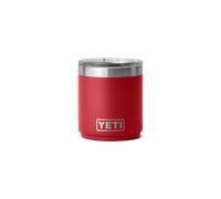 YETI Rambler Lowball, Vacuum Insulated Stainless Steel Stackable Lowball with MagSlider Lid, Rescue Red, 10 oz (296 ml)